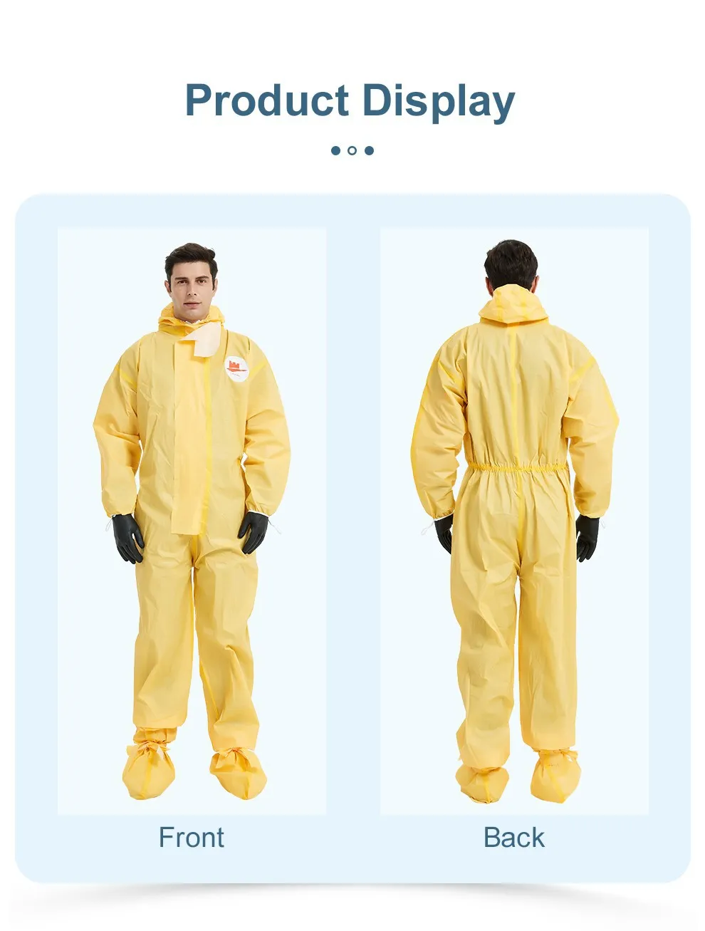 Type 3B/4B Yellow Chemical Protective Coverall 7 Chemical Protective Coverall