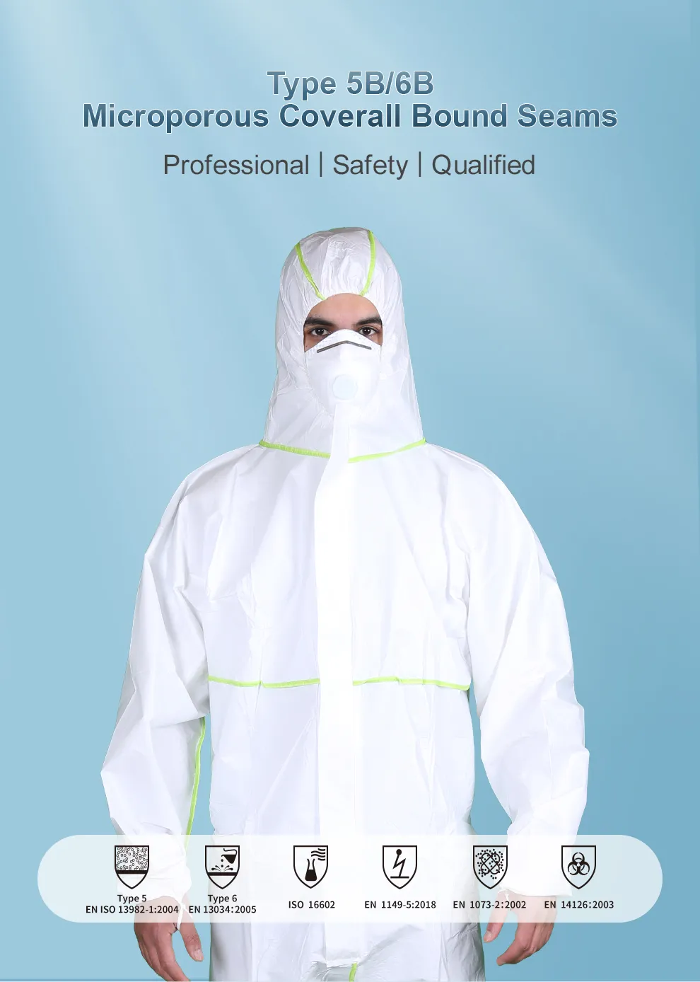 microporous protective coveralls