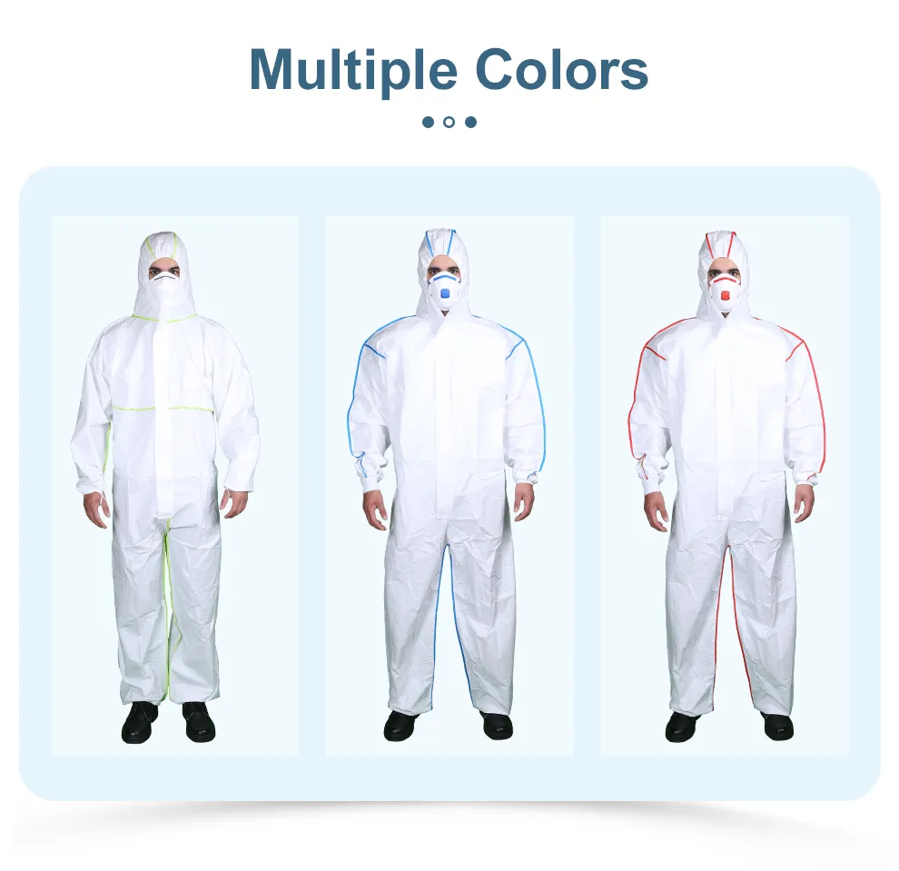 microporous protective coveralls