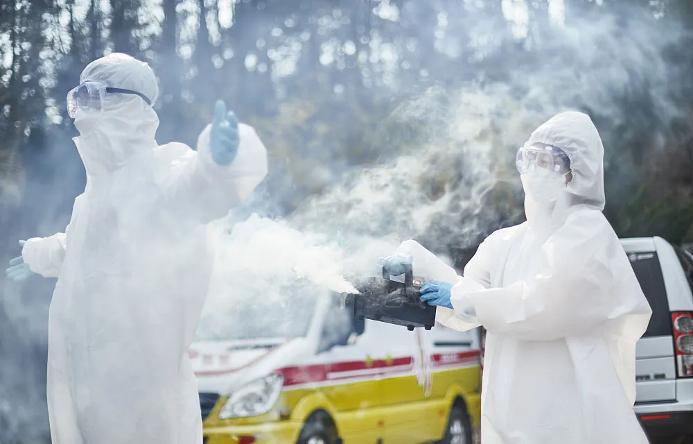 What disposable protective coverall can use for ?