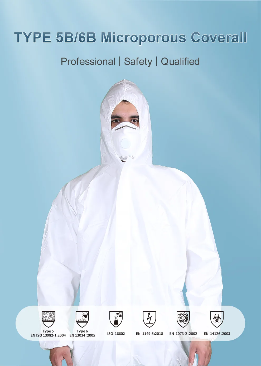 disposable coverall with hood