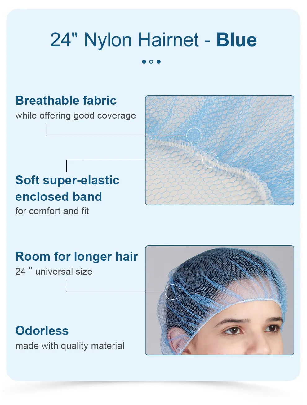 Honeycomb Nylon Hairnets