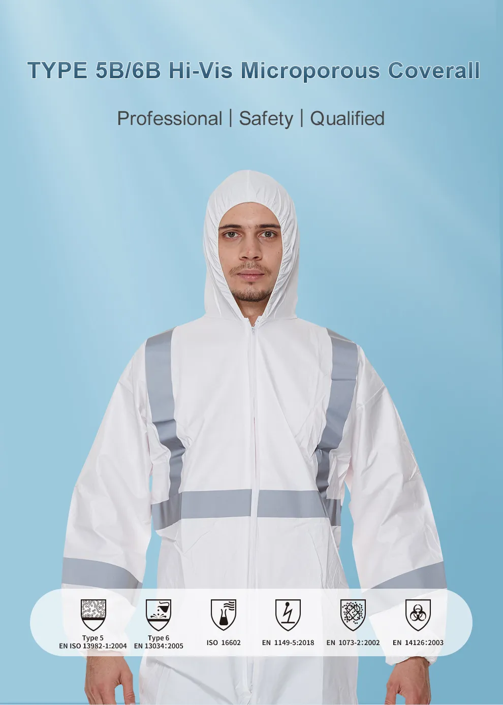 Microporous Orange Coverall With Reflective Tape 5 Coverall With Reflective Tape
