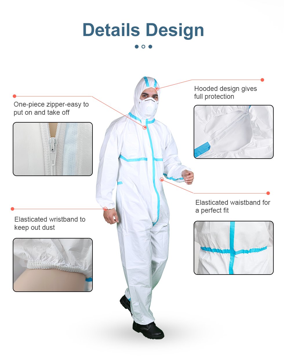 Disposable Coverall with Tape