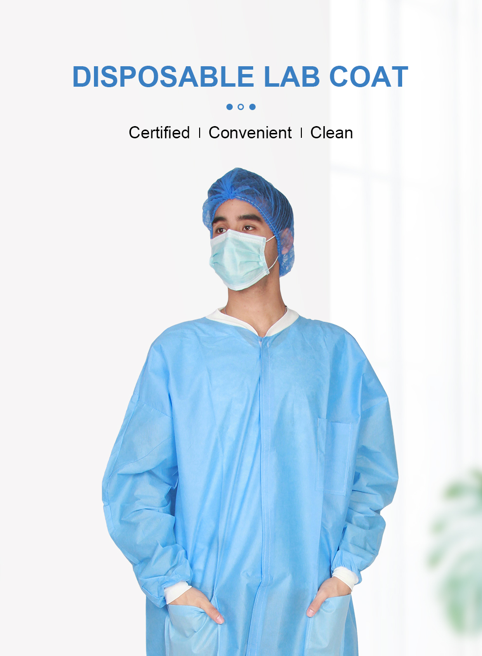 disposable lab coats with pockets