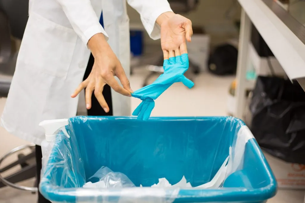 disposal of used PPE