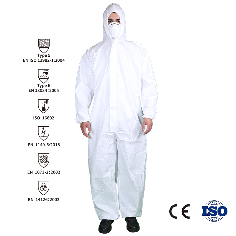 Disposable microporous coveralls