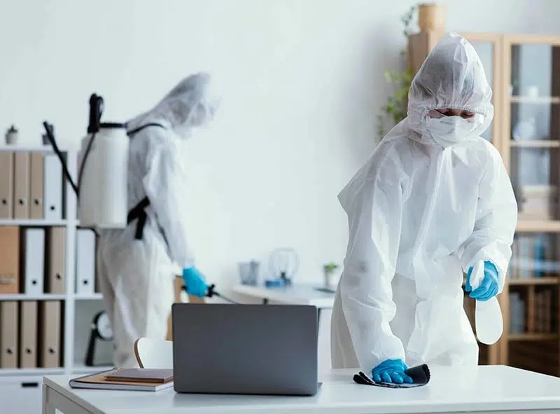 PPE for Disinfecting Work