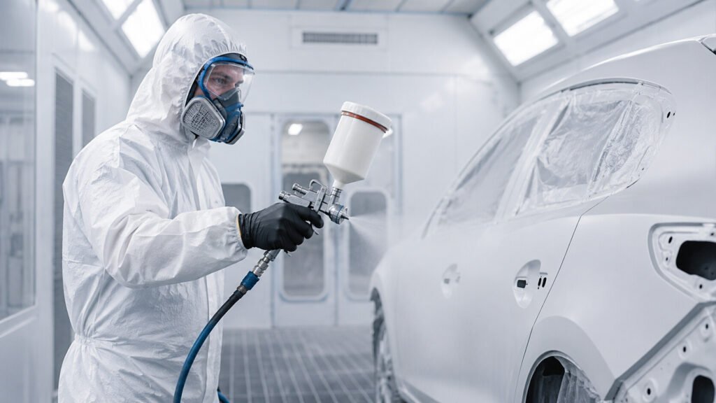 spray painting coverall