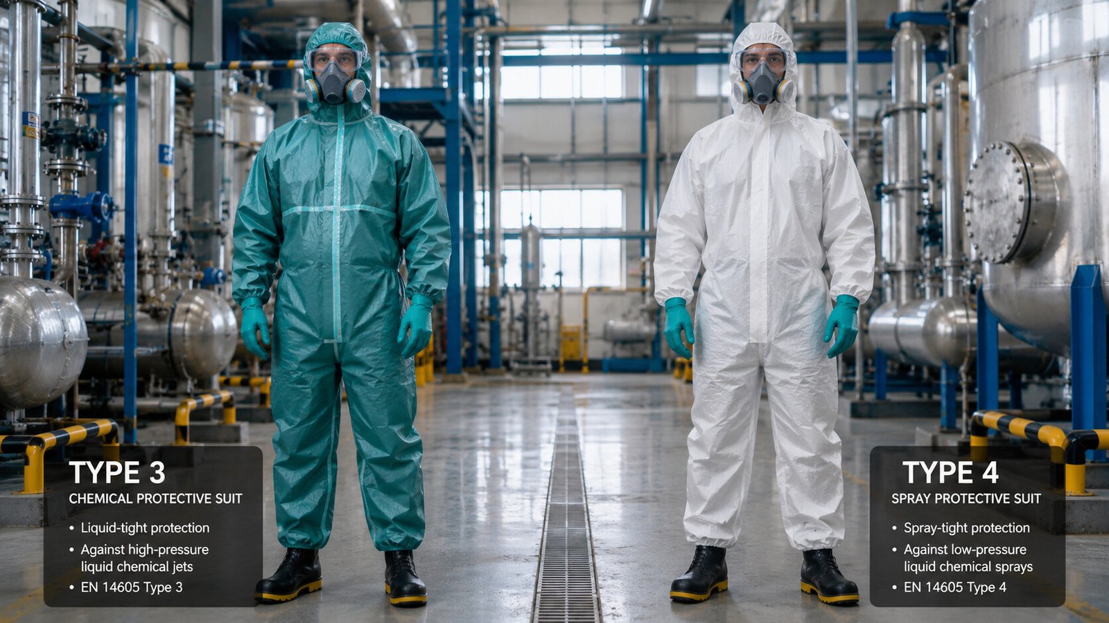 Type 3 vs Type 4 Chemical Coveralls: What Is the Difference? 1 type 3 vs type 4