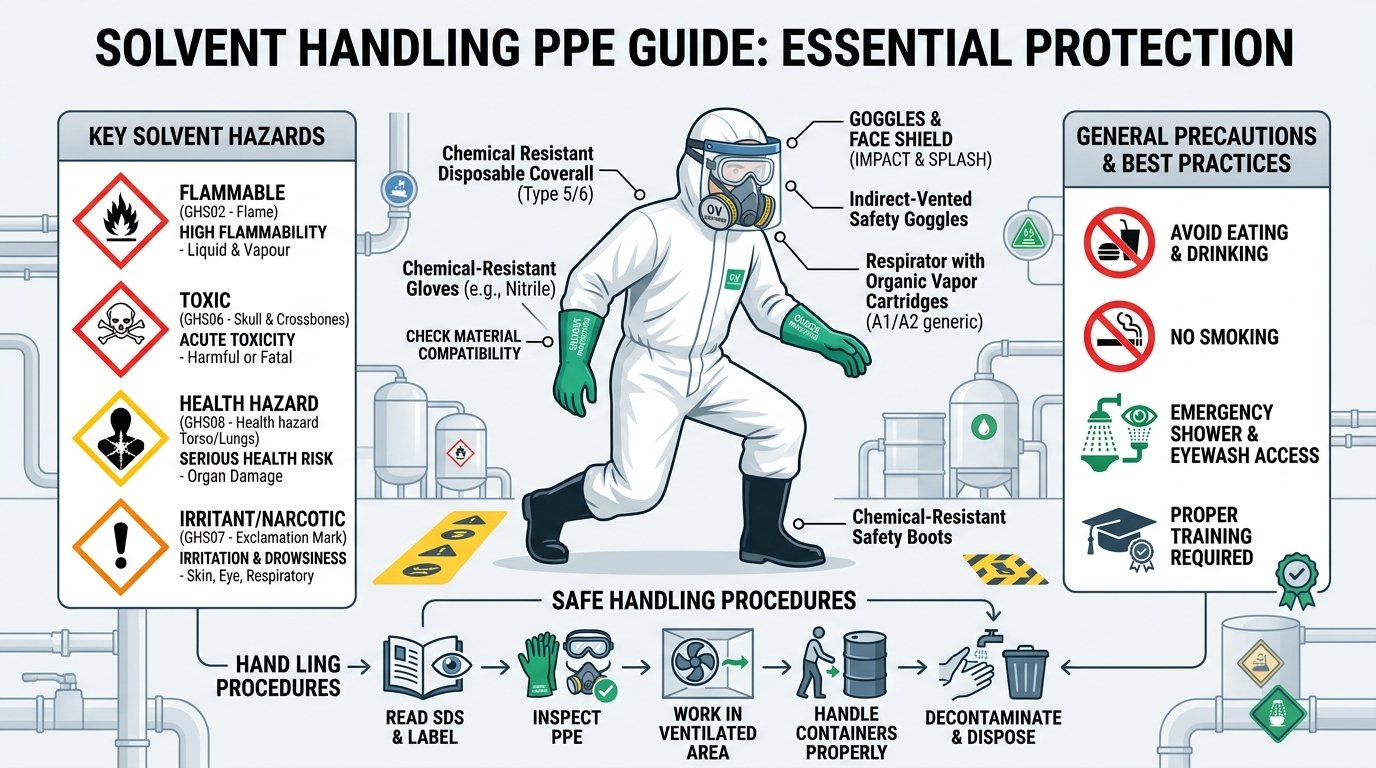 solvent resistant coveralls